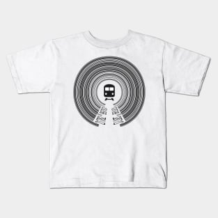 Barcode Tunnel (Train Lights) Kids T-Shirt
